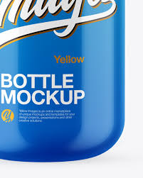 Glossy Dropper Bottle Mockup In Bottle Mockups On Yellow Images Object Mockups