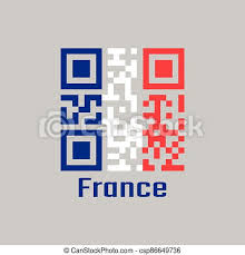 I paris är det bra skor som gäller. Vertikal Kodex Frankrike Flag Satta Vit Den Qr Tricolor Farg Rod Bla Vertikal Kodex France Frankrike Flag Canstock