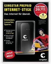 Especially convenient is the charge by direct debit. Bol Com Congstar Prepaid Internet Stick Modem Voor Mobiele Netwerken