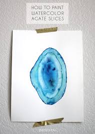 I find that by using a template as i begin to learn the basics of watercolor painting, i feel like i can have small wins right away. How To Paint Watercolor Agate Slices Free Printables Persia Lou