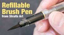 Refillable brush pen from Straits Art