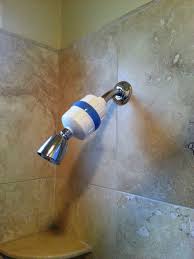 Kdf Shower Filter From Watersticks Com Here S A Photo Of It Installed Replace Yearly Works Much Better Water Softener Shower Filter Chlorine Shower Filter