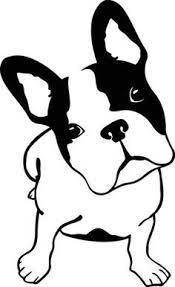 coloriage de chien bouledogue siluetas animales dibujo perro como dibujar cosas oiseau