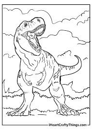 Color this picture of tyrannosaurus rex coloring page with your favorite prehistoric colors. Tyrannosaurus Coloring Pages Updated 2021