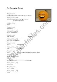 Download printable the annoying orange farfan coloring page. The Annoying Orange Vocabulary Esl Worksheet By Xylandia