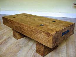 Made off with the very awesome one i made i've checked around on line but nothing i could find was simple and rustic enough for me and in my. 2 Beam Coffee Table With Rustic Bolts Rustic Oak