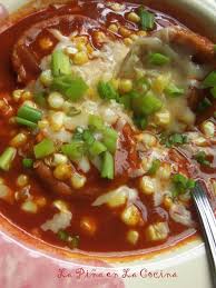 Masa ball and tomato soup. Chochoyotes Corn Masa Dumplings La Pina En La Cocina