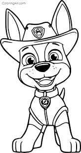 Paw patrol rescue run app with tracker. Tracker Paw Patrol Coloring Pages Coloringall