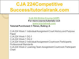 Cja 224competitive Success Tutorialrank Com Ppt Download