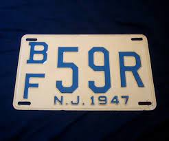 New Jersey License Plate License Plate New Jersey Plates