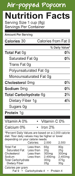Popcorn Nutrition Facts Air Popped Popcorn Nutrition Facts Popcorn Nutrition Nutrition Facts
