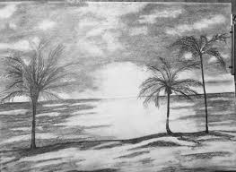 Beach Scene Drawing I Did In Pencil Beach Drawing Scenery Drawing Pencil Easy Scenery Drawing Look at links below to get more options for getting and using clip art.