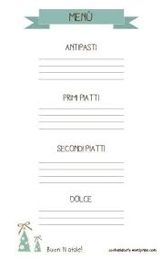 Vi consentirà di scrivere la vostra musica o. Menu Di Natale Da Stampare Paperblog Natale Stampe Casa Artigianali Fai Da Te