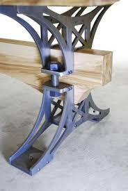White Ash Truss Table Brandner Design Vintage Industrial Furniture Industrial Design Furniture Metal Furniture