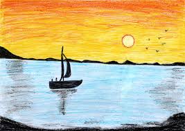 Sunset Scenery Drawing Hi friends, welcome to gurzaib art,in today's video i will show you how to draw birds scenery with how to draw sunset landscape and pine trees step by step today brings you a group of watercolor online classes.