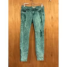 — because light wash jeans are so… light, pair them with a darker top for some contrast. Life In Progress Jeans Teal Stonewash Acid Wash Distressed Skinny Jeans Poshmark