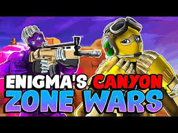 Zone wars was an event/limited time mode in fortnite: Enigmas Canyon Zone Wars
