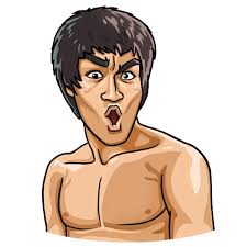 bruce dragon lee celebrity sticker_1