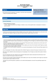 Just as the past lingers in the present, all my writings after night, including those that deal with biblical, talmudic, or hasidic themes, profoundly bear its stamp, and cannot be understood if one has not read this very. Grade 8 Ela Curriculum Resources Pages 101 150 Flip Pdf Download Fliphtml5