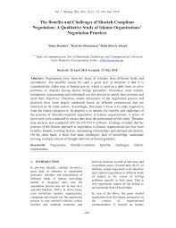 Last year, she fled into hiding worried for her safety. Pdf The Benefits And Challenges Of Shariah Compliant Negotiation A Qualitative Study Of Islamic Organizations Negotiation Practices