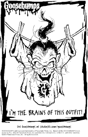 Goosbumps Coloring Pages Goosebumps Books Coloring Pages Goosebumps