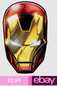 Official Iron Man Marvel The Avengers Card Party Face Masks Mask Tony Stark Caretas De Animales Cumpleanos De Tema Power Ranger Cumpleanos De Los Vengadores