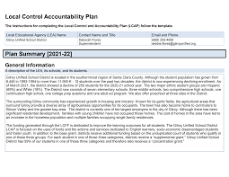 2021-22 Local Control and Accountability Plan (LCAP)