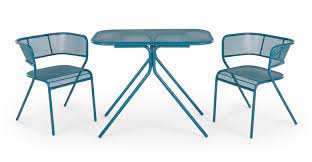 tice compacte bistroset donkerturkoois ensemble table et chaise table et chaises chaise