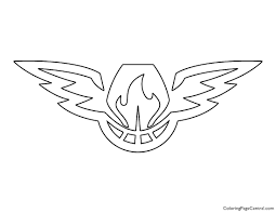 Download free nba atlanta hawks vector logo and icons in ai, eps, cdr, svg, png formats. Nba Atlanta Hawks Logo 02 Coloring Page Coloring Page Central