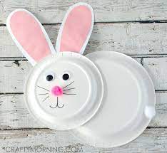 Make A Paper Plate Bunny Rabbit For An Easter Craft This Version Is Cute Because It Shows The Rabbit S Body Bunny Rabbit Crafts Rabbit Crafts Crafts For Kids