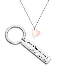 College going away t for my boyfriend open when. Ensianth Boyfriend Gift Wherever You Go Come Back To Me Keychain Moving Away Gift Couples Jewelry College Graduation Gift Buy Online In Guyana At Guyana Desertcart Com Productid 148698010