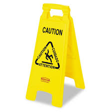 Rubbermaid Commercial Multilingual Caution Bright Yellow Plastic Floor Sign Bright Yellow In 2020 Retail Signs Wet Floor Signs Window Signs