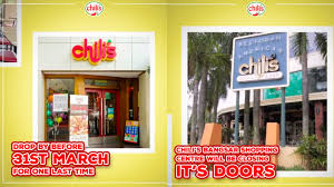Training and education center, team building and outbound, tour and travel, mice, handicraft and antique, certification. Chili S Malaysia Says Goodbye To Flagship Store After 27 Years