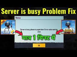Server Is Busy Please Try Again Later Error Code Restrict Area Pubg Mobile Lite Pubg Mobile For Gsm