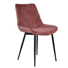 Grace Ist Ein Echter Augenschmaus Und Passt Perfekt In Die Moderne Einrichtung Ein Der Stuhl Ist In Vollgepolstertes Velours A Rosa Stuhle Stuhle Polsterstuhl