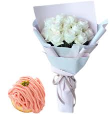 Need to send flowers to japan from the other part of the world? Send Mix Color Flowers Bouquet With Amaou Strawberry Mont Blanc Cake In Tokyo City Japan