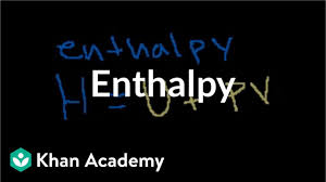 Enthalpy Video Thermodynamics Khan Academy