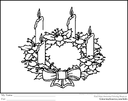 Advent Coloring Page Wreath Ginormasource Kids Advent Coloring Advent Coloring Sheets Advent Wreath