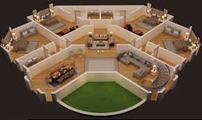 Modern small house design 7×7 meter 23×23 feet. 3d Floor Plnan Of Luxury House 2nd Foor Plan Cgtrader House Layout Plans Sims House Design House Layouts