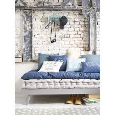 Unità per divano componibile da esterno. Panca Letto Scandinavo 140x190 Cm Grigio In Pino Sixties Maisons Du Monde
