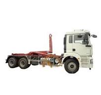 Novo Shacman 6X4 Caminhão de Lixo com Braço Hidráulico para Contêineres  Removíveis 18 20 Metros Cúbicos