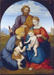 Some decades ago, catholic families were required to name their children after saints, and saint names for boys and girls were rather popular. The Holy Family With Elizabeth And Saint John The Baptist As A Boy Digital Collection