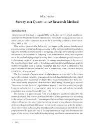 Quantitative analysis of the percentage of participants who created similar groupings can help establish which categorization approach would be some of these methodologies are best suited to very general research questions. Pdf Survey As A Quantitative Research Method