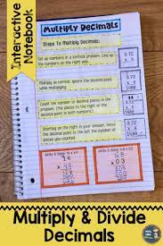 Multiplying And Dividing Decimals Interactive Notebook Math Interactive Notebook Decimals Interactive Notebook Interactive Notebooks