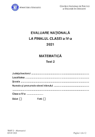 15) am elior ar e/ d e zv oltar e. Subiectele De La MatematicÄƒ Date Azi La Evaluarea NaÈ›ionalÄƒ De La Clasa A Iv A Edupedu Ro