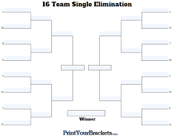 12 team triple elimination bracket #188277. Fillable Seeded 16 Team Tournament Bracket Editable Bracket