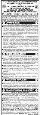 Jobs Advertisement In 2020 Chemistry Jobs Science Biology Medical Jobs