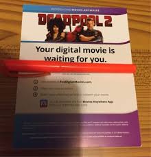 By connecting your amazon account to movies anywhere, all your eligible movies purchased from other movie anywhere digital retailers to which. Free Deadpool 2 Digital Code Only Other Dvds Movies Listia Com Auctions For Free Stuff