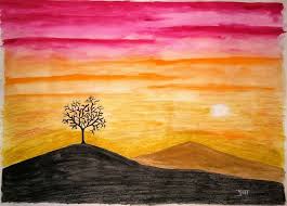Buy Sunset Painting At Lowest Price By Pooja Ingawale Painting watercolor sunsets is a great beginner's exercise because there is no drawing required and the movement of the paints adds to the interest of the painting.