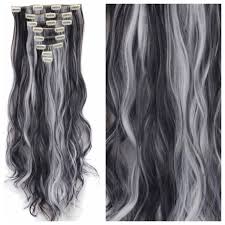 We offer colors like jet black, dark brown, chocolate brown, chestnut brown, and many. Sale Black Hair With Silver Highlights Remy Hair Extensions Only 55 21 Bonus Free Rush Highlighted Hair Extensions Hair Extensions Clip In Hair Extensions